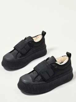 Baskets kaki pour femmes chaussures à plateforme de styliste à bout rond