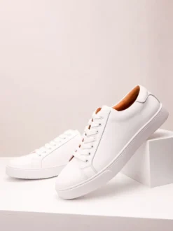 Baskets à lacets et bout rond pour homme chaussures de randonnée plates