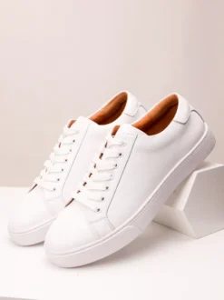 Baskets à lacets et bout rond pour homme chaussures de randonnée plates