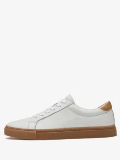 Baskets pour hommes Chaussures de sport à bout rond en cuir à la mode