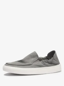 Baskets pour hommes Mocassins confortables en polyester à bout rond Chaussures décontractées à enfiler