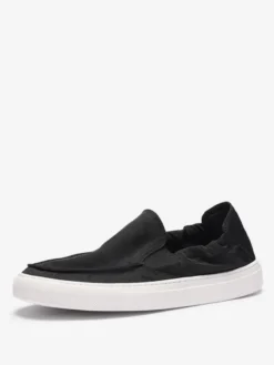 Baskets pour hommes Mocassins confortables en polyester à bout rond Chaussures décontractées à enfiler