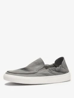 Baskets pour hommes Mocassins confortables en polyester à bout rond Chaussures décontractées à enfiler