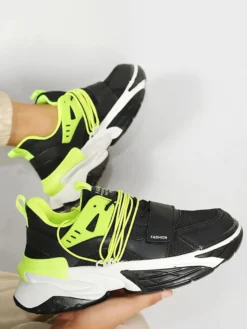 Baskets respirantes à plateforme pour homme chaussures de course à lacets décontractées et épaisses