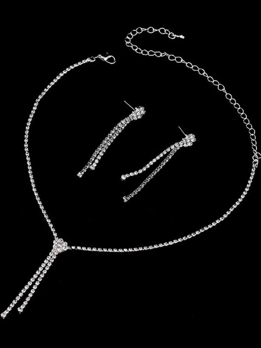 Bijoux de mariage collier et boucle d'oreille