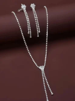 Bijoux de mariage collier et boucle d'oreille