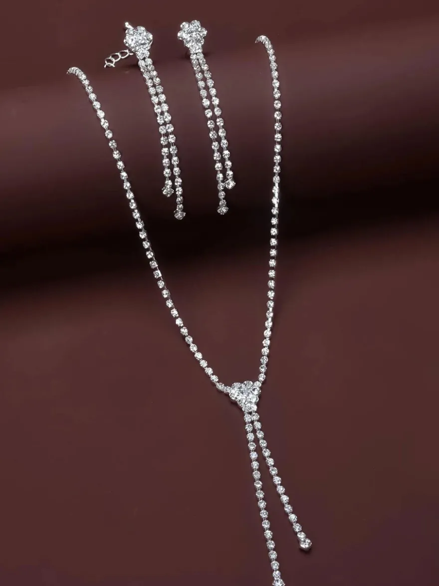 Bijoux de mariage collier et boucle d'oreille