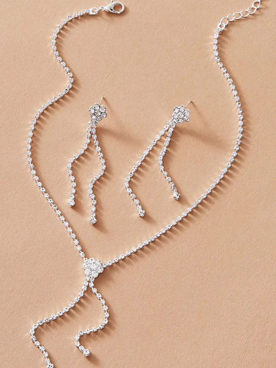 Bijoux de mariage collier et boucle d'oreille