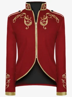 Blanc Vintage Top Vintage Polyester Manches Longues Rétro Costumes Pour Homme Bourgogne