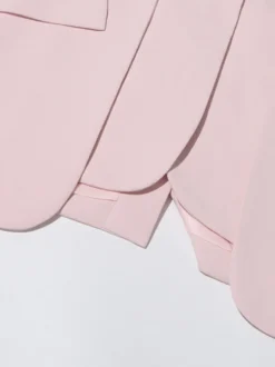 Blazer chic à manches longues découpées pour femme