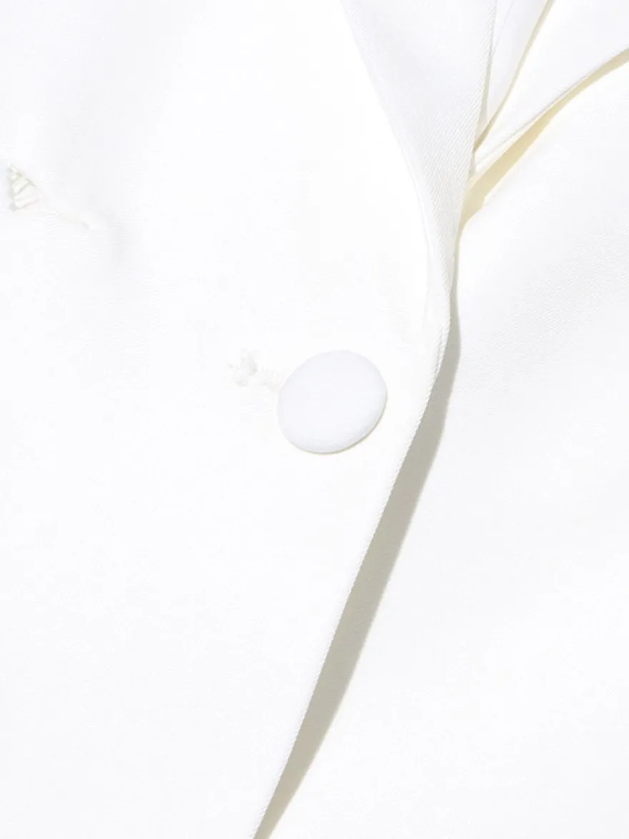 Blazer pour femme col en V manches longues découpées vêtement d'extérieur