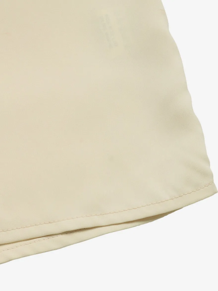 Blouse pour femme abricot col en V manches courtes style décontracté idéale pour l'été