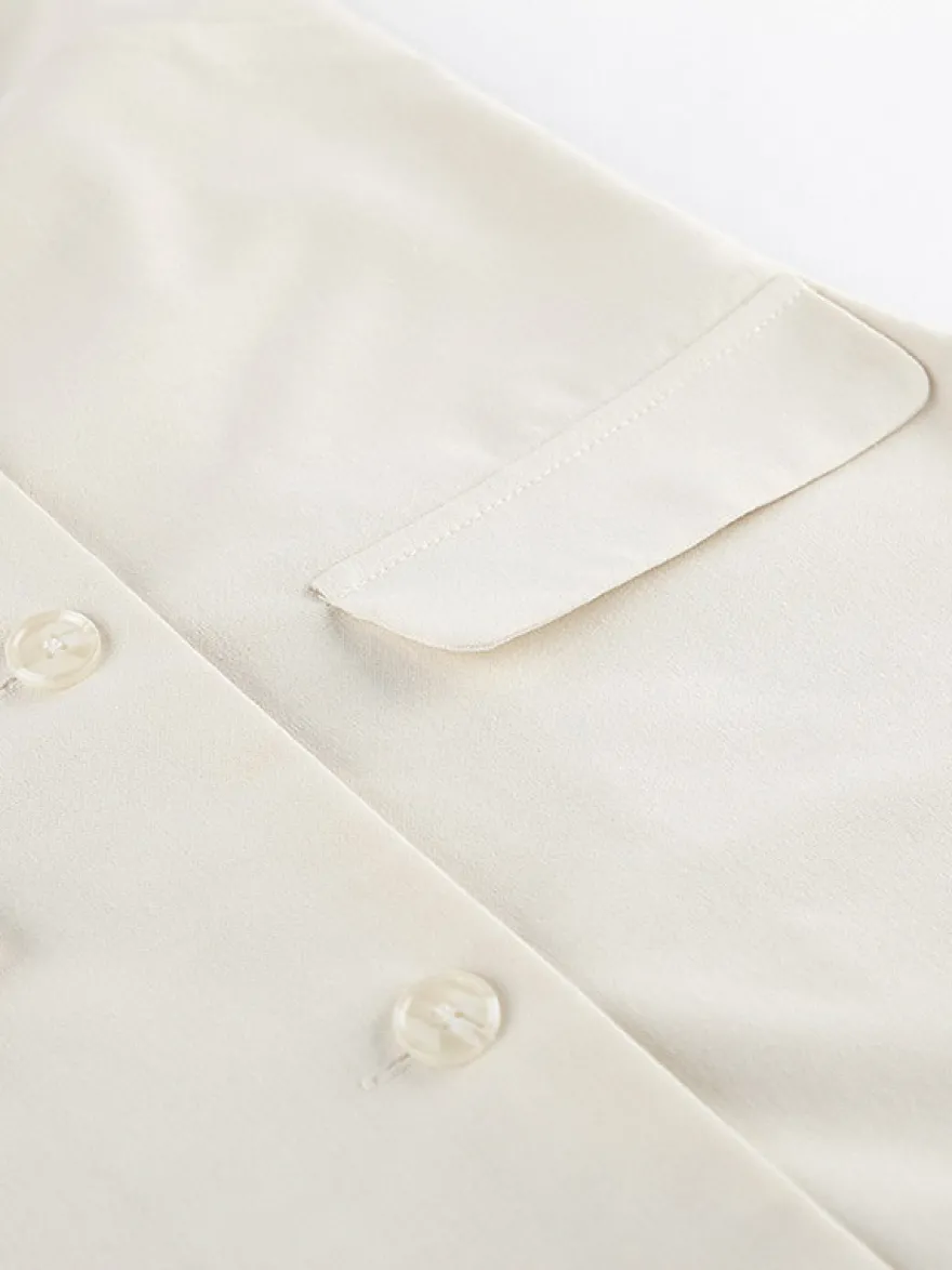 Blouse pour femme en coton et lin kaki dos nu laçage décontracté sans manches