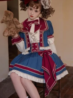 Blouses Idol Lolita Haut Lolita Blanc Écru Manches Longues Nœuds Chemise Lolita