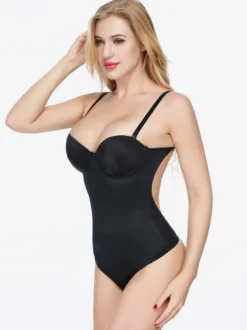 Body gainant sculptant dos croisé à armatures et échancré
