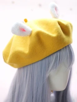 Bonnet Lolita Doux Béret Lolita Oreille Lapin Déguisements Halloween