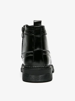 Bottes classiques à bout golf pour hommes bottines Derby en cuir à bout rond et talon bas