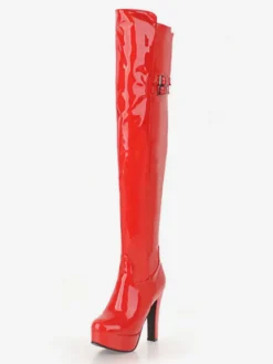 Bottes cuissardes noires Bottes femme à talons hauts