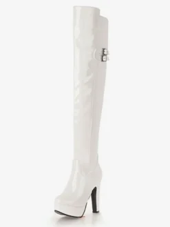 Bottes cuissardes noires Bottes femme à talons hauts