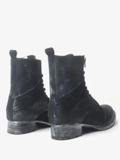 Bottes de travail Martin pour hommes en cuir de vachette Bottines courtes classiques noires