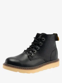 Bottes de travail pour hommes en cuir de vachette bottines courtes classiques jaunes