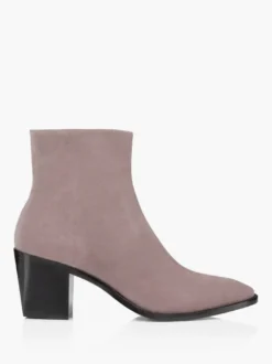 Bottes en daim marron clair pour hommes bout rond talon moyen bottes décontractées