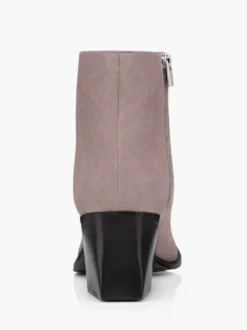 Bottes en daim marron clair pour hommes bout rond talon moyen bottes décontractées