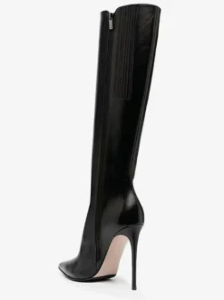 Bottes Hautes Bottines Rouges À Bout Pointu Talon Aiguille