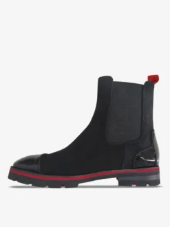 Bottes Homme Bottines Chelsea Noir Bout Rond