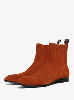 Bottes Homme en Cuir Synthétique avec Bout Rond Unicolore