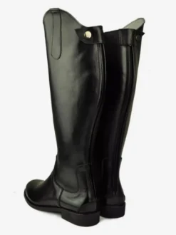 Bottes Hommes En Cuir De Vachette Bottes De Chevalier Noires Chics