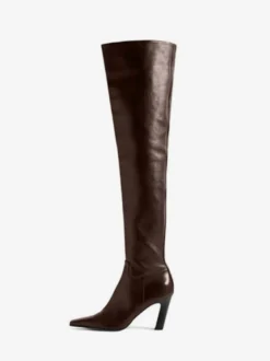 Bottes sexy au-dessus du genou pour femmes bottes à talons à bout pointu