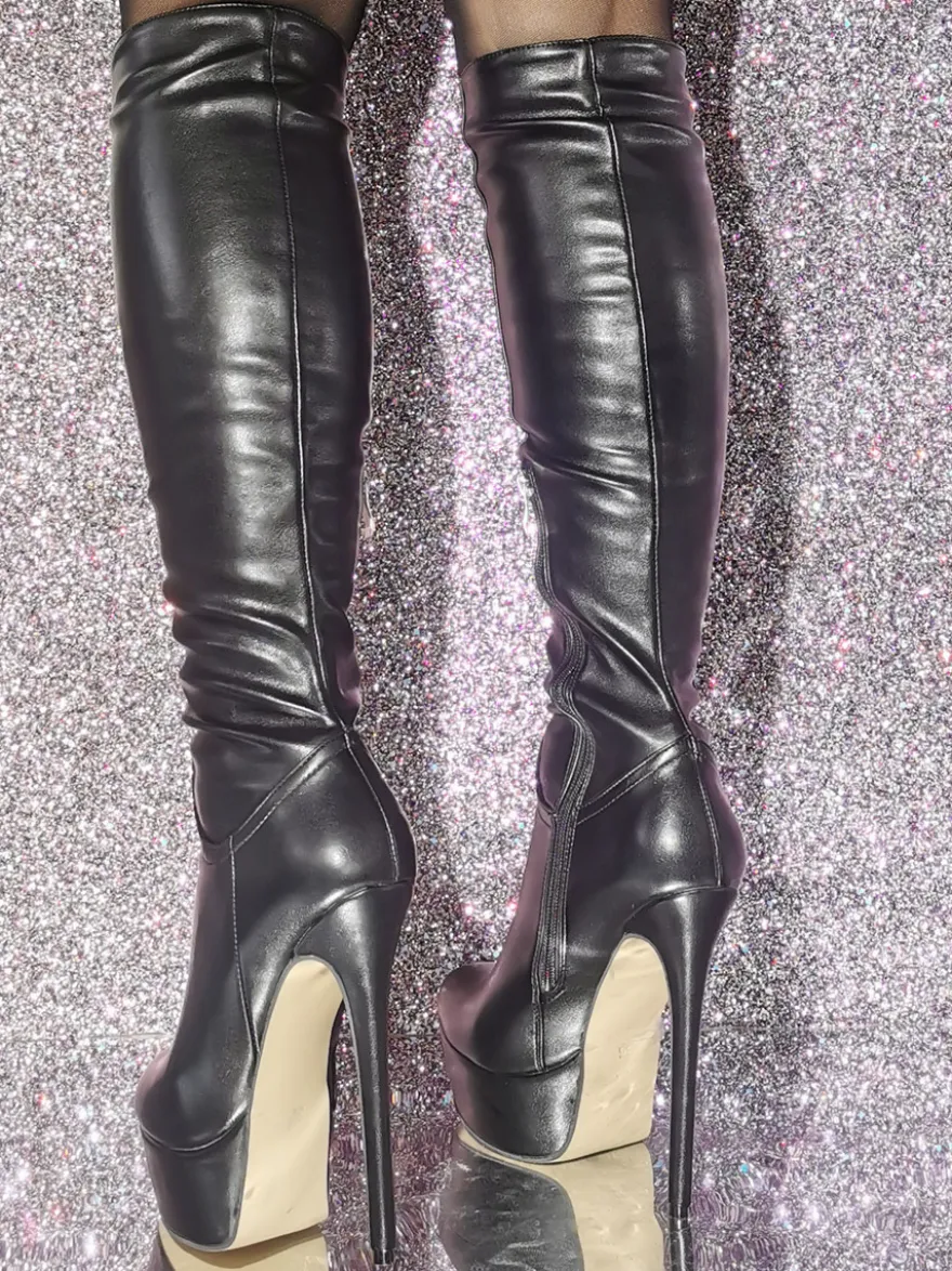 Bottes sexy à talons aiguilles chaussures femmes
