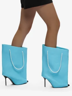 Bottes à talons hauts et bout pointu pour femme