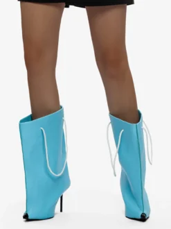 Bottes à talons hauts et bout pointu pour femme