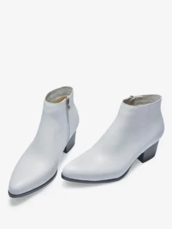 Bottines Chelsea pour hommes en cuir de vachette chic bottines courtes noires