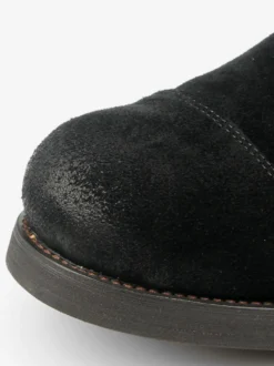Bottines Chukka pour hommes en cuir suédé bout rond à lacets
