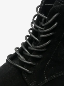 Bottines Chukka pour hommes en cuir suédé bout rond à lacets