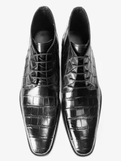 Bottines Chukka pour hommes en cuir véritable à lacets et bottines courtes