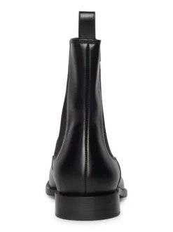 Bottines Homme avec Bout Rond en Cuir Synthétique Unicolore