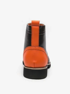 Bottines à lacets et bout rond pour hommes