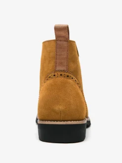 Bottines à lacets pour homme en daim et cuir antidérapant