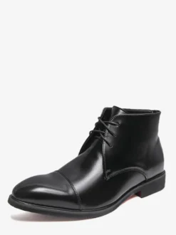 Bottines marron pour homme bout rond lacets style Chukka