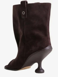Bottines noires à bout ouvert et talons hauts pour femmes