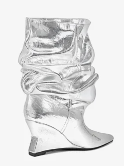 Bottines pour femmes à bout pointu et talon compensé