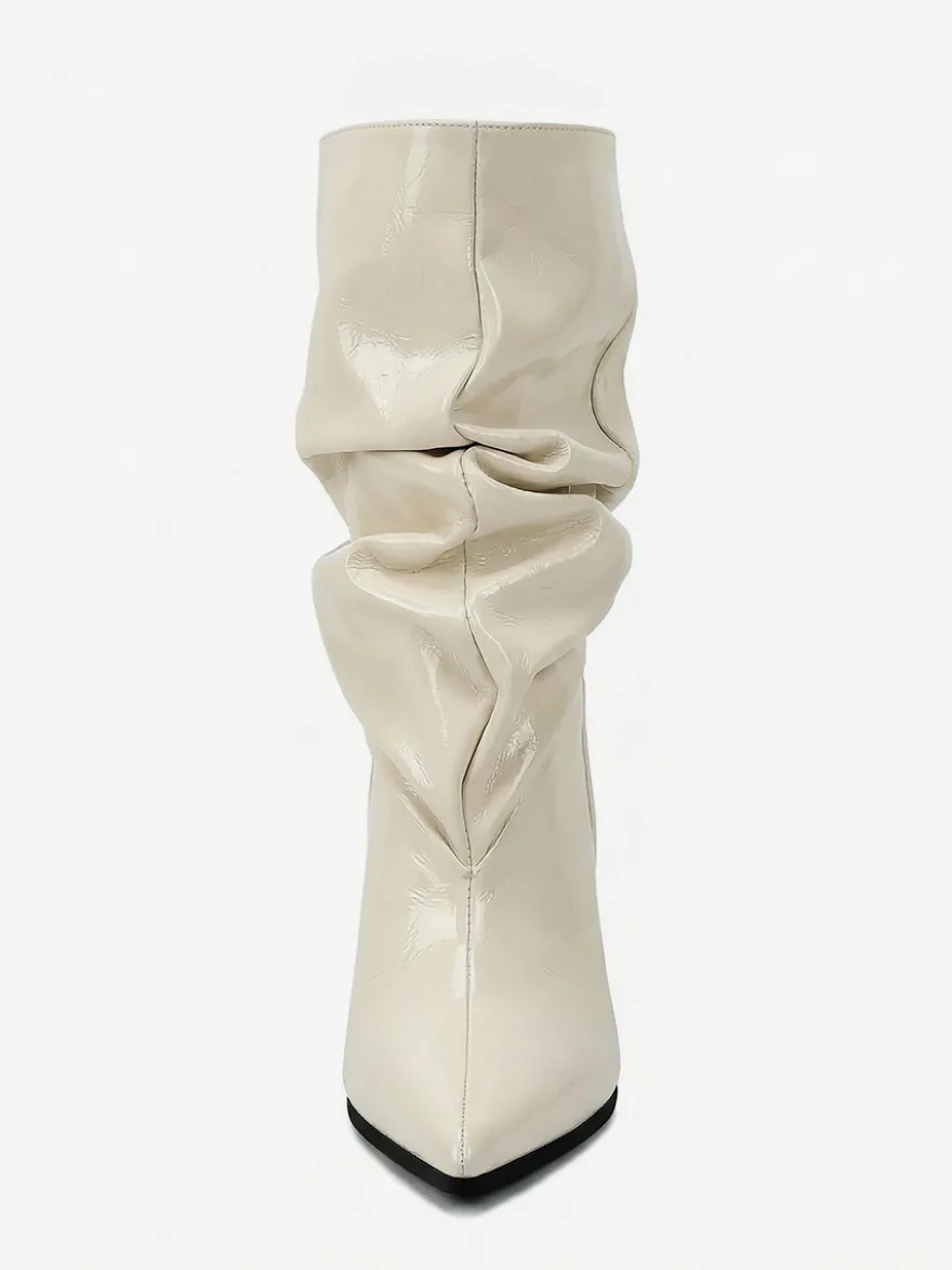 Bottines pour femmes à bout pointu et talon compensé