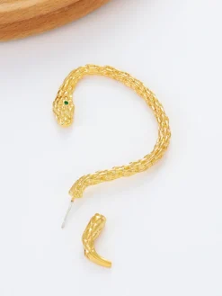Boucles d'Oreilles Argent Strass Adulte Quotidien Décontracté Imprimé Serpent Bijoux