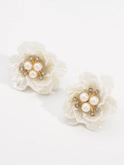 Boucles d'oreilles Camellia Pearl pour femme 2026