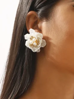 Boucles d'oreilles Camellia Pearl pour femme 2026