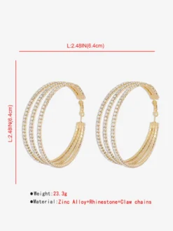 Boucles d'oreilles créoles à plusieurs niveaux pour femmes 2026